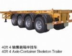 40Ft 2Axle Container skeleton Trailer
