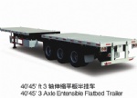 40Ft 2Axle Entensible Flatedbed Trailer
